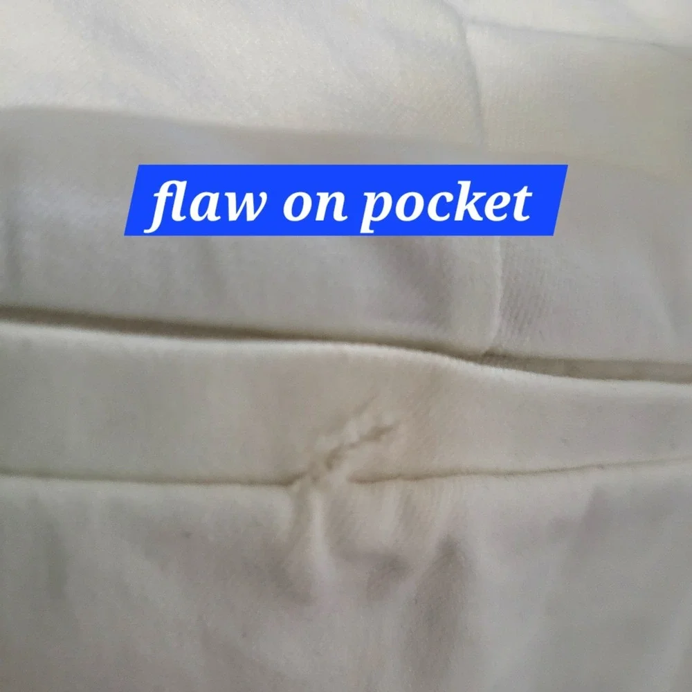 J.Crew Kate Straight-Leg Pant in Bi-Stretch Cotton Blend Ivory NWT flaw Size 14‎